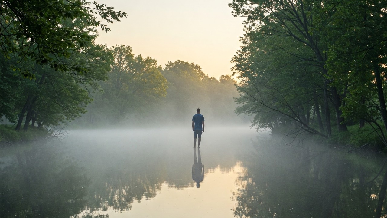 A calm, refined scene reflecting intentional alignment and quiet confidence