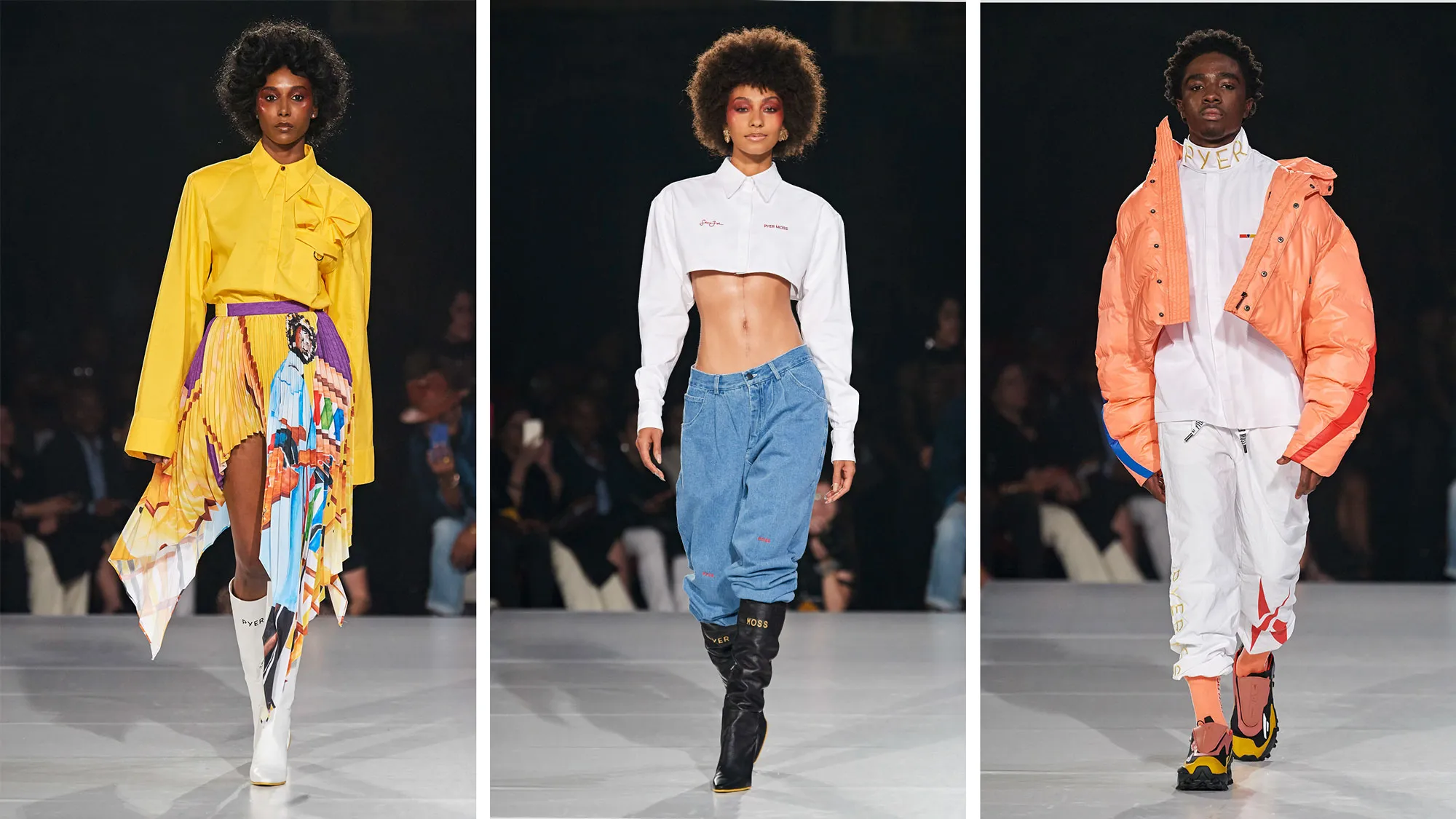 Pyer Moss runway presentation at New York Fashion Week emphasizing cultural storytelling