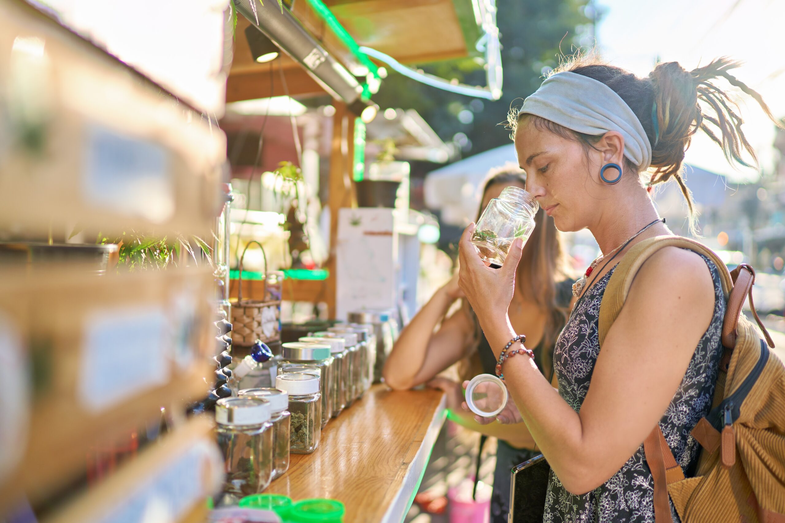 Two Female Tourists Shopping for Marijuana