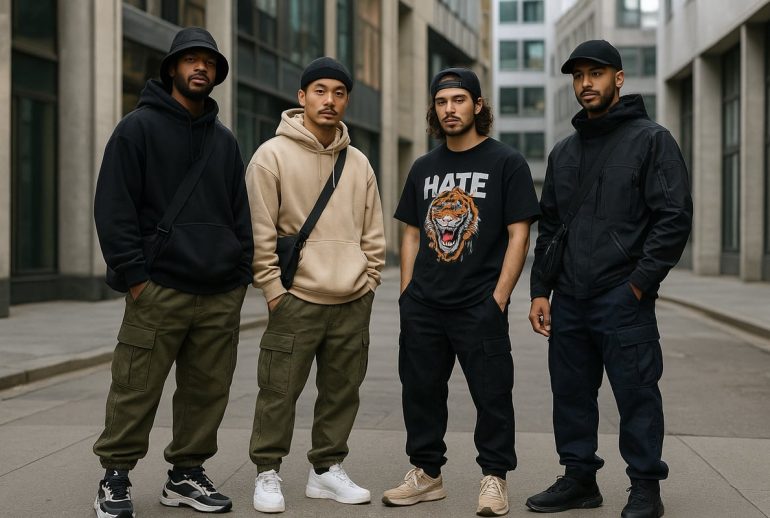 Caribbean street-style portrait capturing effortless confidence and relaxed sophistication