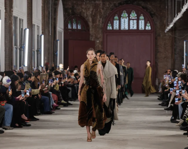 Rachel Scott presenting Diotima Fall Ready-to-Wear collection at New York Fashion Week