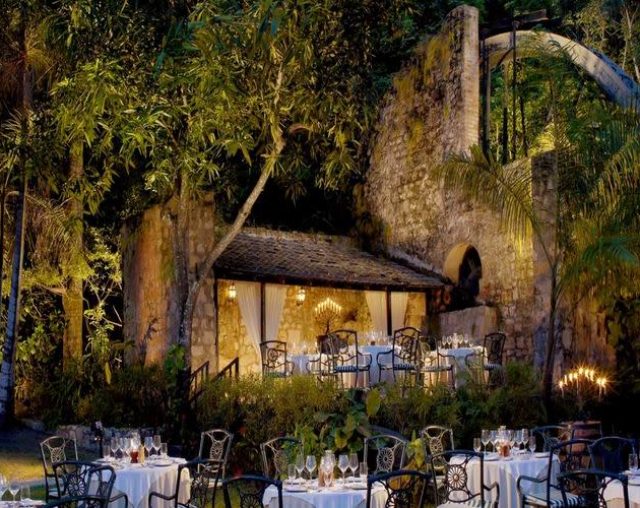 Sugar Mill restaurant at Half Moon Montego Bay elegant Caribbean fine dining setting