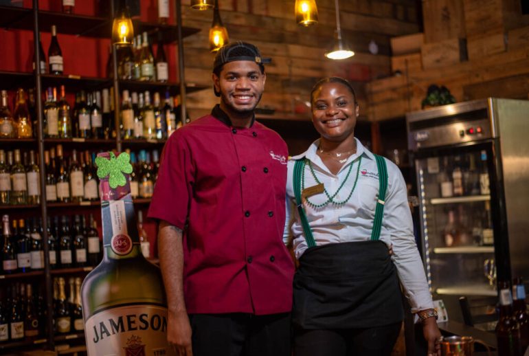 Uncorked Kingston contemporary dining interior